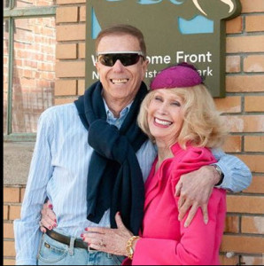 Pat Weaver With Larry Tubelle at a sneak preview of her documentary at Rosie the Riveter Homefront Museum and State Park, at Richmond, California. When was the last time you saw a photo of an older woman so blissfully happy? 