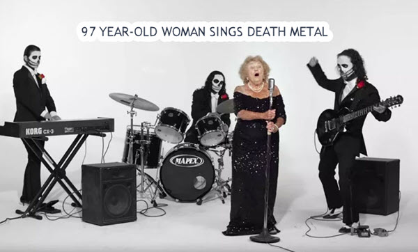 97 Year-Old Woman Does Her Thing